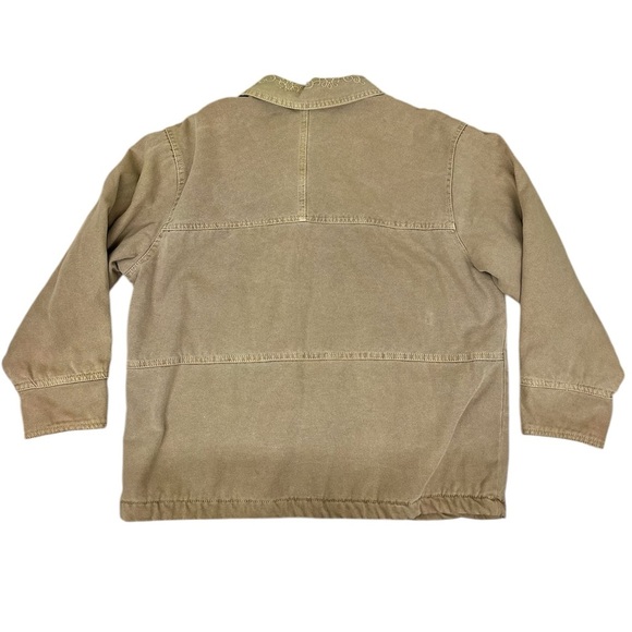 Vintage Gramicci Button Up Floral Embroidered Sherpa-Lined Barn Coat - Size L - Picture 2 of 11